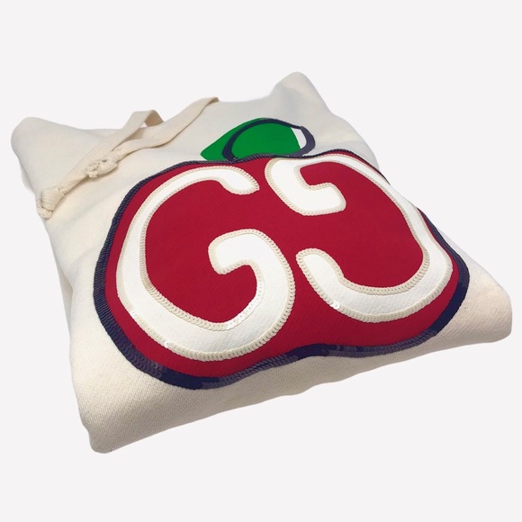 Brand New Gucci Hooded Dress with GG Apple Print - Picture 3 of 10